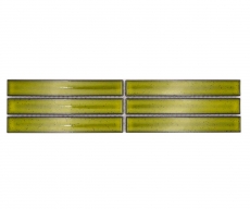 Bordi a mosaico aste verde chiaro specchiato lucido MOS24BOR-CS16