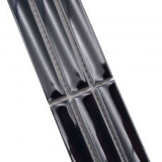 Bacchette con bordo a mosaico nero lucido MOS24BOR-CS36