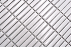 Ceramica mosaico bianco lucido bambù look mosaico piastrelle cucina parete backsplash bagno doccia parete MOS24-BM1_f