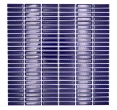 Ceramica mosaico blu cobalto lucido bambù look mosaico piastrelle cucina muro piastrelle backsplash bagno doccia muro MOS24-BM5_f