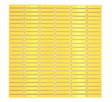 Ceramica mosaico giallo lucido bambù look mosaico piastrelle cucina muro piastrelle backsplash bagno doccia parete MOS24-BM6_f