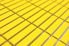 Ceramica mosaico giallo lucido bambù look mosaico piastrelle cucina muro piastrelle backsplash bagno doccia parete MOS24-BM6_f