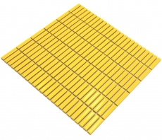 Ceramica mosaico giallo lucido bambù look mosaico piastrelle cucina muro piastrelle backsplash bagno doccia parete MOS24-BM6_f