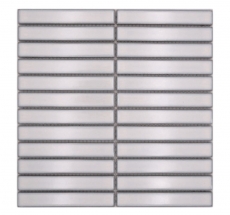 Mosaico ceramico bianco antico lucido effetto tondino piastrelle mosaico cucina piastrelle backsplash bagno doccia parete MOS24-S30_f