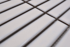 Mosaico ceramico bianco antico lucido effetto tondino piastrelle mosaico cucina piastrelle backsplash bagno doccia parete MOS24-S30_f