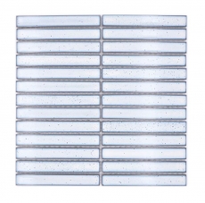 Mosaico ceramico bianco lucido effetto tondino piastrelle mosaico cucina piastrelle backsplash bagno doccia parete MOS24-CS66_f