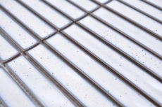 Mosaico ceramico bianco lucido effetto tondino piastrelle mosaico cucina piastrelle backsplash bagno doccia parete MOS24-CS66_f