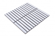 Mosaico ceramico bianco lucido effetto tondino piastrelle mosaico cucina piastrelle backsplash bagno doccia parete MOS24-CS66_f