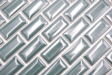 Mosaico ceramico verde scuro lucido aspetto metro mosaico piastrelle cucina parete backsplash bagno doccia MOS26-0616_f