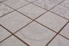 Mosaico ceramico grigio opaco aspetto retrò piastrelle mosaico cucina piastrelle backsplash bagno doccia parete MOS14-G3_f