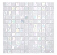 Piastrella di mosaico di vetro mosaico iridium bianco lucido piastrella di mosaico cucina piastrella di muro specchio bagno doccia parete MOS65-S10_f