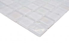 Piastrella di mosaico di vetro mosaico iridium bianco lucido piastrella di mosaico cucina piastrella di muro specchio bagno doccia parete MOS65-S10_f