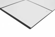 Piastrelle di mosaico autoadesive bianco opaco piastrelle di mosaico cucina muro piastrelle backsplash bagno MOS200-W01_f