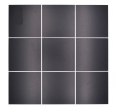 Piastrelle a mosaico autoadesive nero opaco look nero piastrelle a mosaico cucina muro piastrelle backsplash bagno MOS200-B03_f
