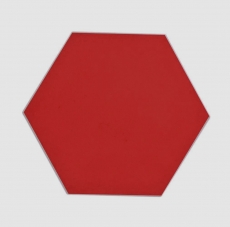 Piastrelle di mosaico autoadesive rosso opaco aspetto esagonale piastrelle di mosaico cucina parete backsplash bagno MOS200-S09_f