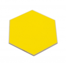 Piastrelle di mosaico autoadesive giallo opaco aspetto esagono piastrelle di mosaico cucina parete backsplash bagno MOS200-S07_f