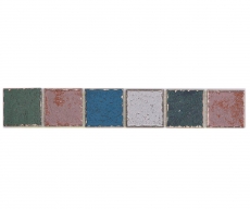 Border Border mosaico multicolore opaco aspetto retrò piastrelle mosaico cucina piastrelle muro specchio bagno doccia MOS24BOR-1234_f