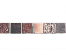 Border Border mosaico multicolore opaco aspetto retrò piastrelle mosaico cucina piastrelle muro specchio bagno doccia MOS24BOR-1235_f