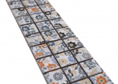 Border Border mosaico mix bianco/fiori lucido aspetto floreale piastrelle mosaico cucina piastrelle specchio bagno doccia parete MOS18CBOR-1401_f