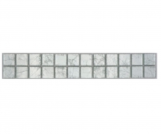 Border Border mosaico argento lucido piastrelle mosaico cucina piastrelle muro specchio bagno doccia parete MOS123BOR-8SB16_f