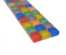 Borde mosaico mix multicolore lucido piastrelle mosaico cucina piastrelle muro specchio bagno doccia muro MOS88BOR-XC123_f
