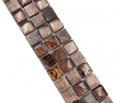 Border Border mosaico mix beige/marrone lucido piastrelle mosaico cucina piastrelle backsplash bagno doccia muro MOS92BOR-1303_f