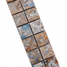 Border Border mosaico mix forte multicolore opaco aspetto tappeto piastrelle mosaico cucina piastrelle muro specchio bagno doccia MOS18BOR-25CV_f