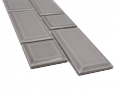 Border Border mosaico grigio lucido aspetto metro mosaico piastrelle cucina muro piastrelle backsplash bagno doccia muro MOS26BORWM-0202_f