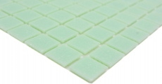 Piastrella di vetro a mosaico verde pastello lucida effetto piscina piastrella di mosaico parete cucina piastrella specchio bagno doccia parete MOS200-A21_f