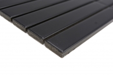 Aste in mosaico di ceramica dipinte a mano Modern Art nero opaco MOS24-S60_m