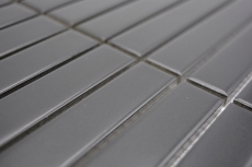 Aste in mosaico di ceramica dipinte a mano Modern Art nero opaco MOS24-S60_m