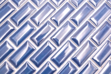 Mosaico ceramico dipinto a mano in ceramica a legante murario composito uni blu cobalto MOS26-0414_m