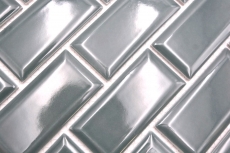 Mosaico ceramico dipinto a mano Metro composite look uni forest green MOS24-06G_m