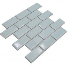 Piastrella di ceramica dipinta a mano Metro composite look uni mint green pastel MOS24-06M_m