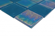 Mosaico di vetro dipinto a mano, infradito medio iridescente nero zaffiro multicolore MOS66-S63-48_m