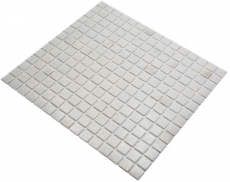 Mosaico in vetro dipinto a mano Mosaico da piscina Mosaico galleggiante Bianco antico Grigio chiaro Crema MOS200-A03_m