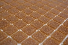 Mosaico in vetro dipinto a mano, tessere di mosaico a macchie marroni MOS200-A34_m