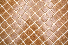 Mosaico in vetro dipinto a mano, tessere di mosaico a macchie marroni MOS200-A34_m