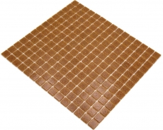 Mosaico in vetro dipinto a mano, tessere di mosaico a macchie marroni MOS200-A34_m