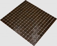 Mosaico in vetro dipinto a mano tessere di mosaico marrone scuro macchie MOS200-A36_m