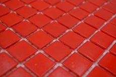 Campione a mano di mosaico di vetro rosso MOS200-A96_m