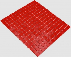 Campione a mano di mosaico di vetro rosso MOS200-A96_m