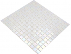 Mosaico in vetro dipinto a mano Iridium White Flip Flop Colour MOS240-WA02-P_m