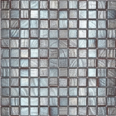 Jasba Senja Mosaico ceramico puro in gres wengé-metallico lucido effetto metallo cucina bagno doccia MOSJB27 1 tappetino