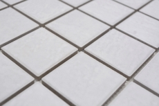 Jasba Village mosaico in ceramica gres bianco opaco effetto pietra cucina bagno doccia MOSJB540 1 tappetino