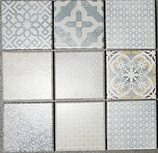 Piastrelle di ceramica a mosaico Jasba multicolore opaco aspetto retrò parete cucina bagno piastrelle doccia / 10 tappetini a mosaico
