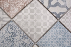 Jasba Pattern mosaico in ceramica gres multicolore opaco look retrò cucina bagno doccia MOSJBPV20 1 tappetino