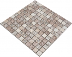 Jasba Pattern mosaico in ceramica gres beige-marrone opaco look retrò cucina bagno doccia MOSJBPV01 1 tappetino