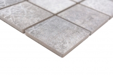 Piastrelle di mosaico ceramico Jasba cemento-mix opaco aspetto cemento parete cucina piastrelle bagno parete doccia / 10 tappetini di mosaico