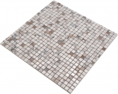 Jasba Agrob Buchtal Fresh Marble & More mosaico in ceramica gres illusione beige lucido aspetto marmo cucina bagno doccia MOSJBMM24 1 tappetino